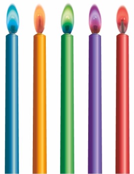  Colour Flame - Candles