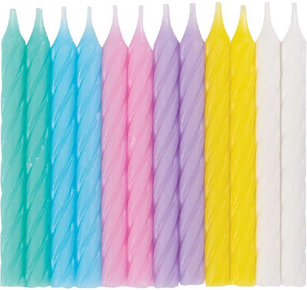 Rainbow candles, pastel rainbow candles, rainbow cake candles