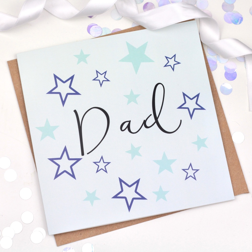 Blue Starry - Dad  - Card