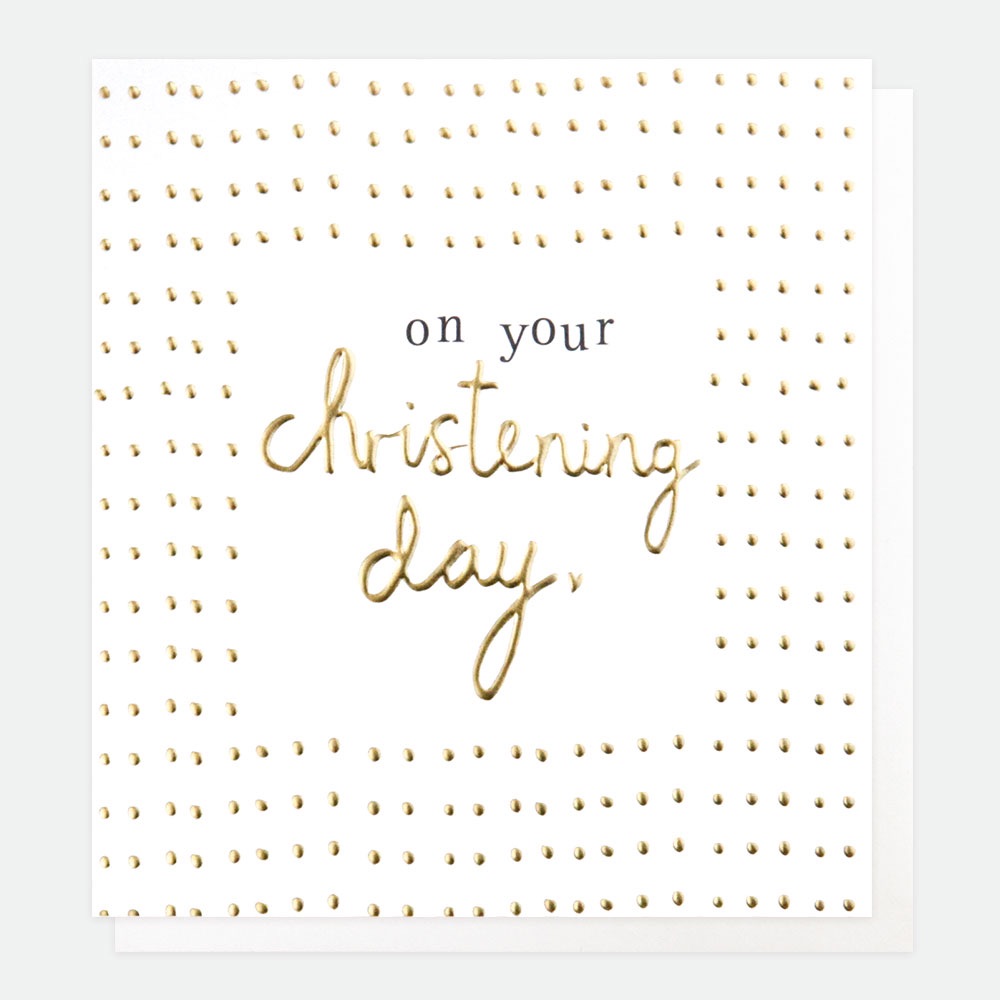 Christening day card, card for christening, on your christening day