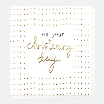 On Your Christening Day - Card