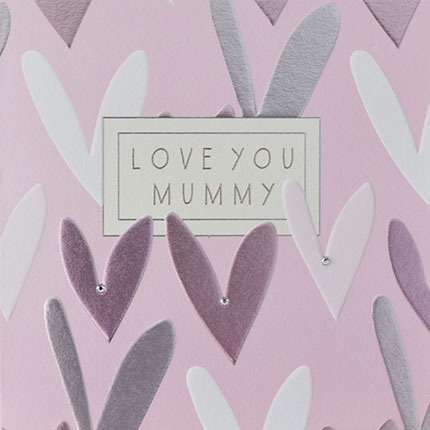 Love You Mummy Card, love you mum card, mum love you card
