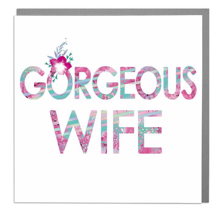 Gorgeous Wife - Card, card for wife