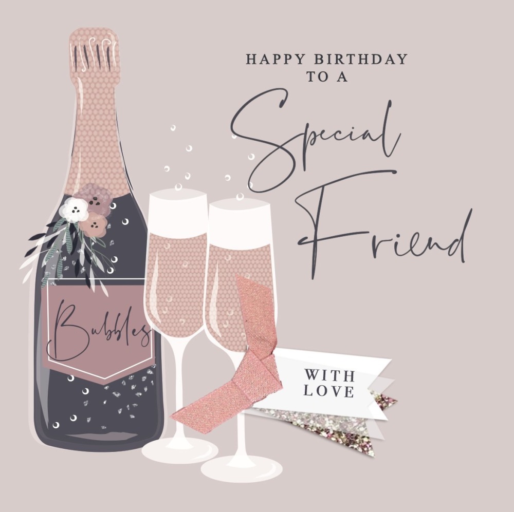 Special Friend Happy Birthday - Card