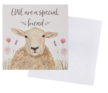 Ewe are a special friend Card, special friend card