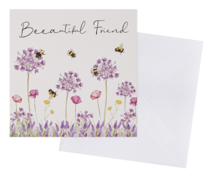 Beeautiful friend Card, bee friend card, friend card