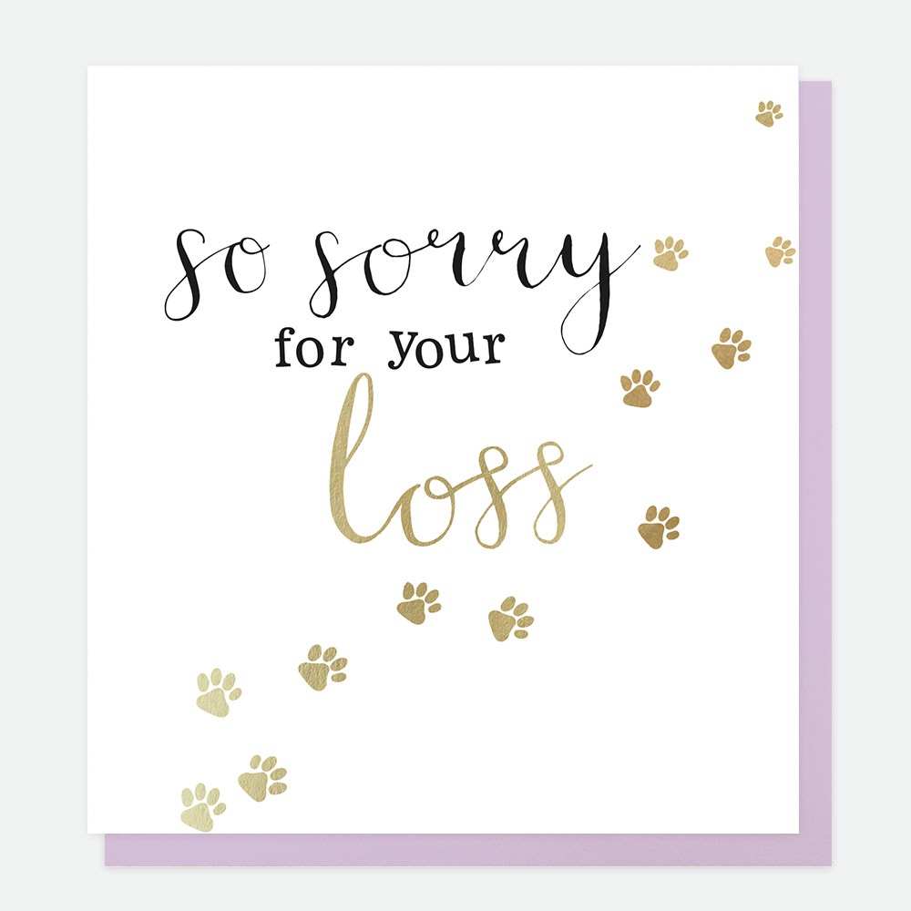 Pet death card, sorry for your loss card, cards for sympathy
