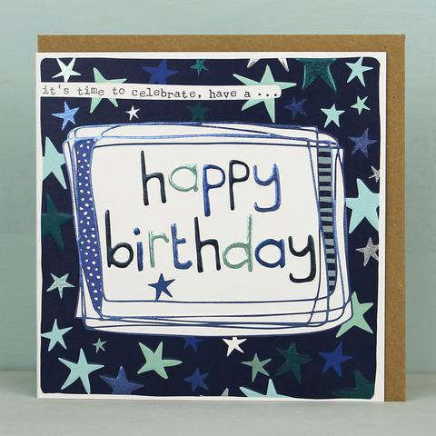 Starry Happy Birthday - Card