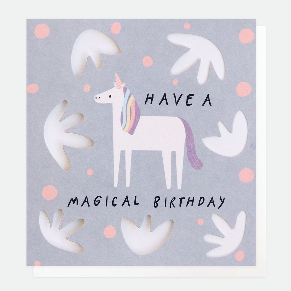 unicorn Birthday card, happy birthday card, modern birthday cards