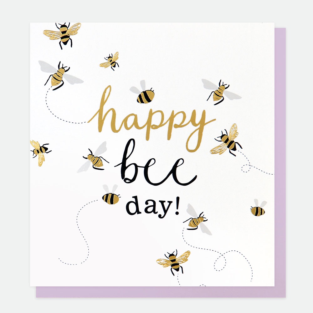 bee Birthday card, happy birthday card, modern birthday cards
