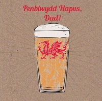 Beer - Penblwydd Hapus Dad  - Card