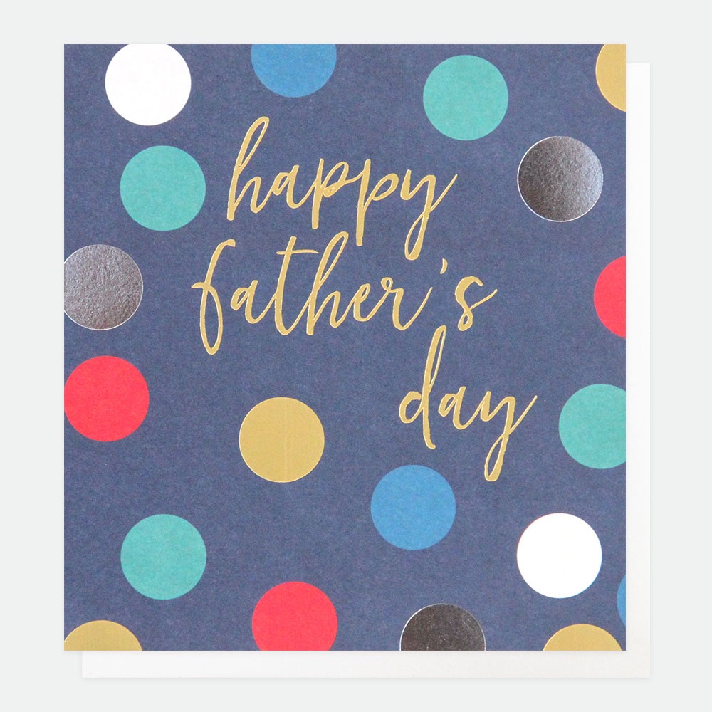 Happy Father's Day Blue Spotty,  fathers day card, cards for fathers day