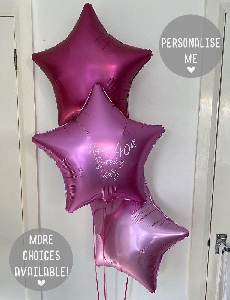 Personalised balloons, bunch of balloons, balloons in north wales