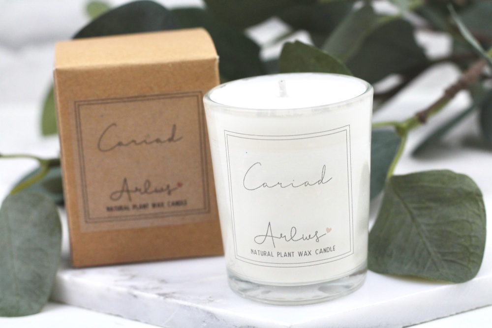 Cariad Natural Small Candle - Arlws