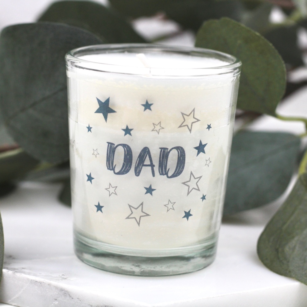 Dad candle, canwyll dad, anrheg I dad, gift for dad