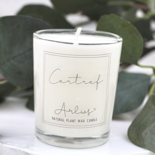 Cartref candle, home candle, new home gift, anrheg cartref newydd