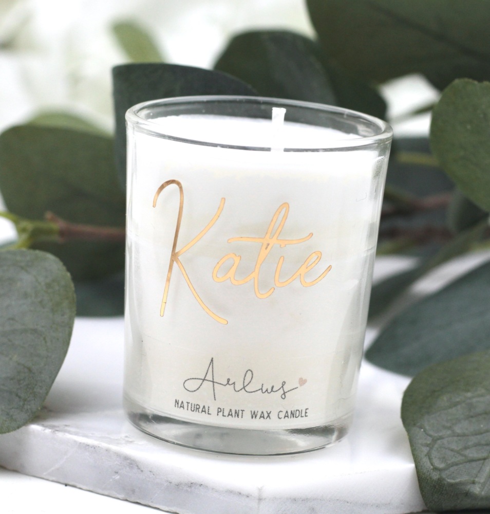 Arlws - Gold Personalised - Small Candle