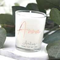 Arlws - Rose Gold Personalised - Small Candle