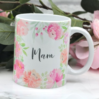Floral Watercolour - Mam - Mug