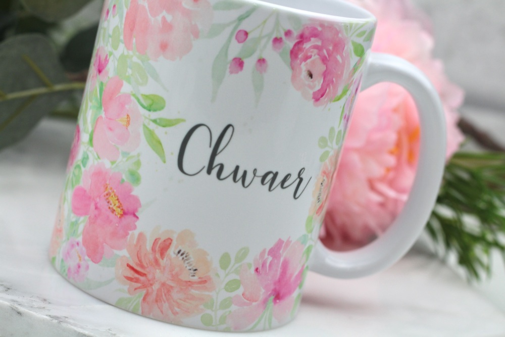Floral Watercolour - Chwaer - Mug