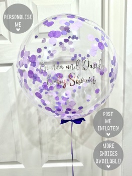 Confetti Bubble Balloon - Purple Ombre
