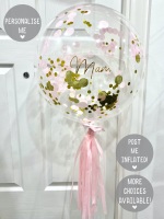 <!--012-->Confetti Bubble Balloon - Gold & Pink
