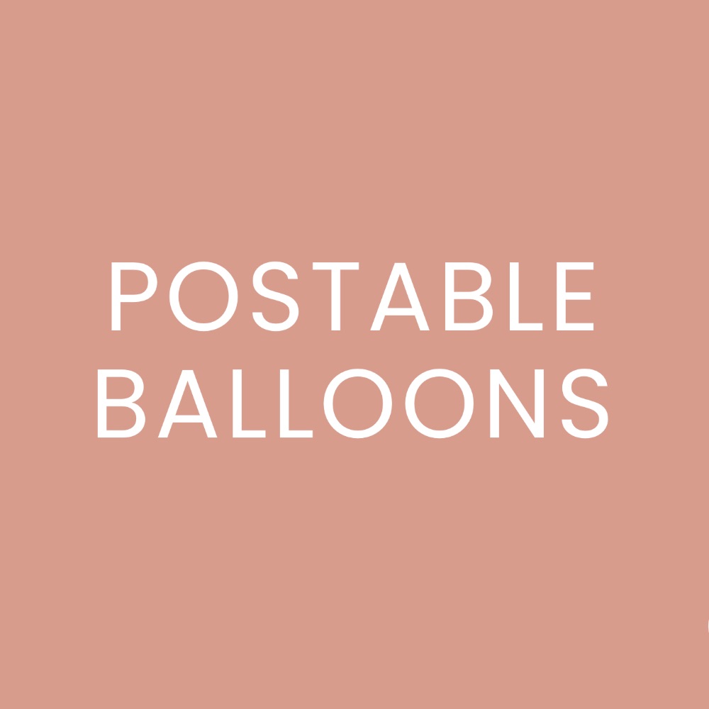 Postable Inflated Balloons