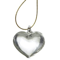 Small Glass Heart - Hanging Decoration