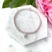 <!--012-->Mini Heart Bracelet - Silver