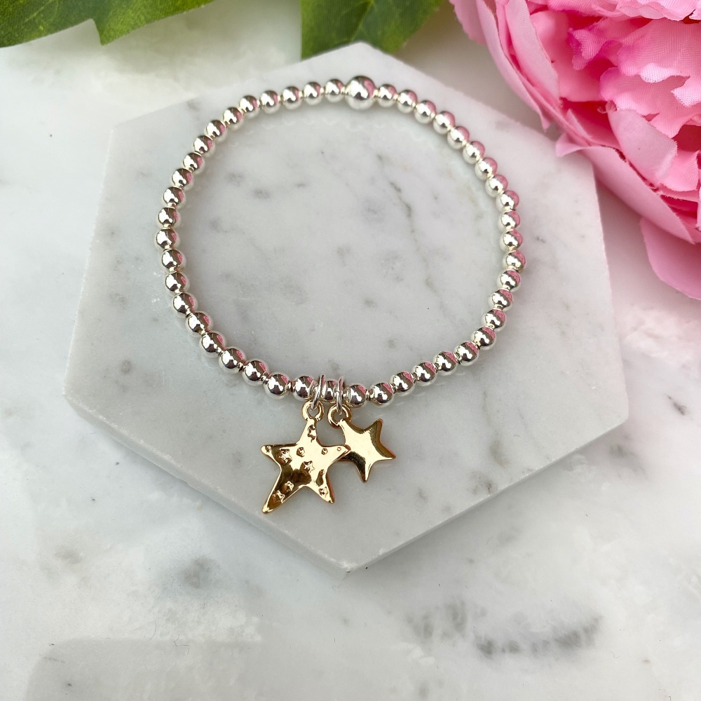 Double Star Bracelet - Gold