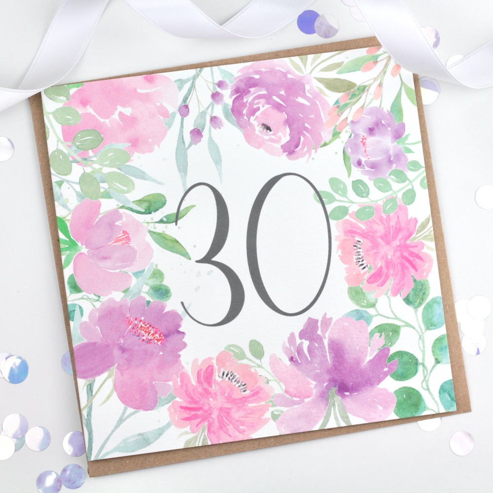 Floral Flourish  - 30 - Card