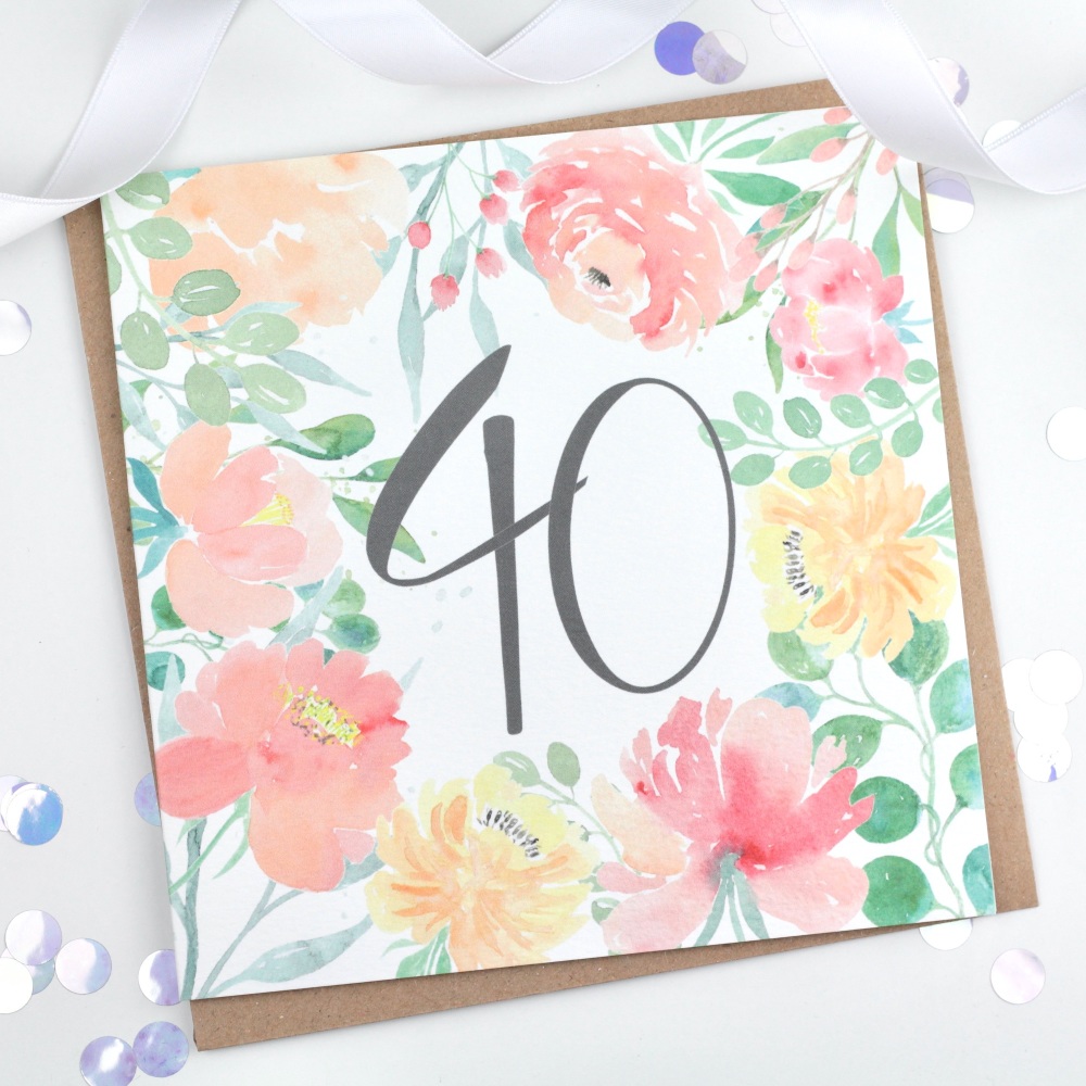 Floral Flourish  - 40 - Card