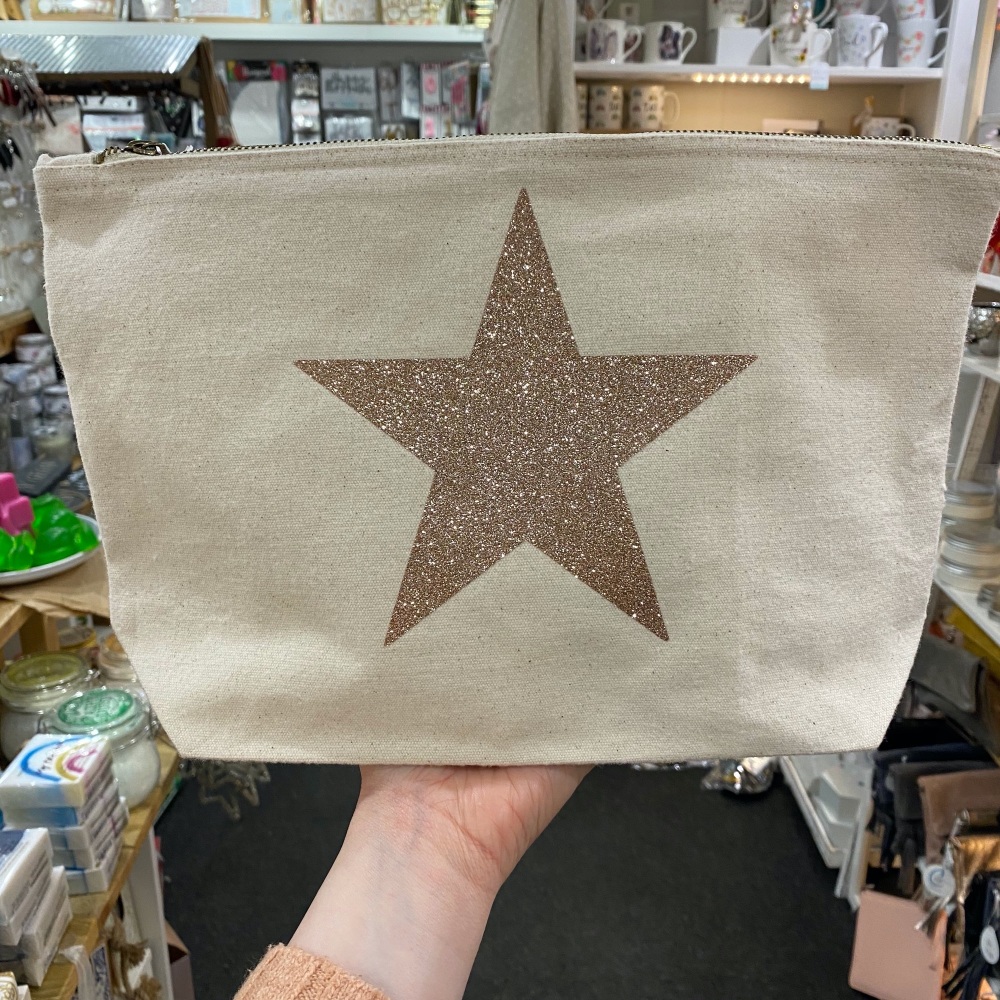 Star bag, wash bag with star, star wash bag, star bag