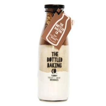 Chocolate & Walnut Brownies - Bottled Baking Kit