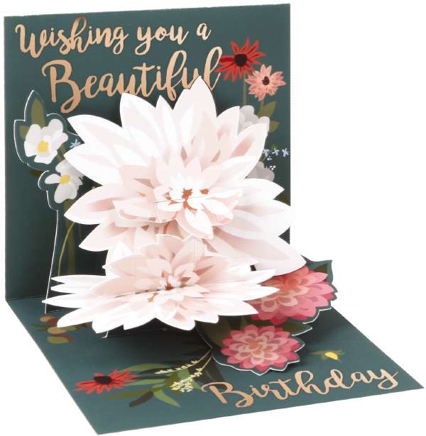 Beautiful Birthday - Pop Up Card - Trinket