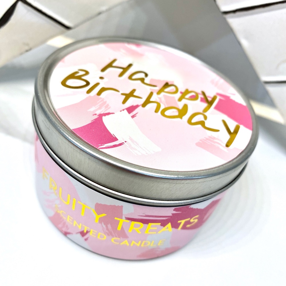 Happy Birthday candle, birthday candle, tin candles