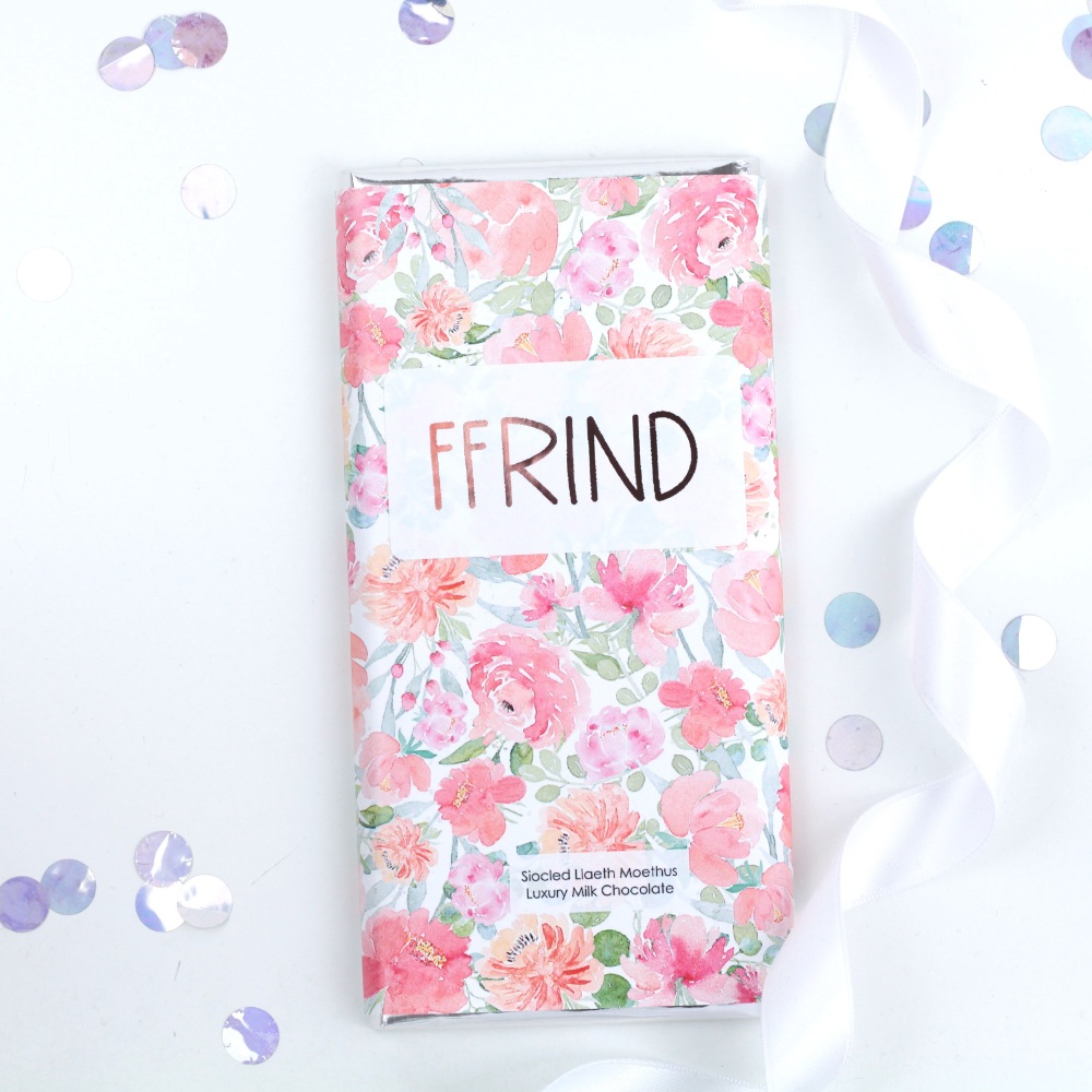 Ffrind - Floral Milk Chocolate Bar