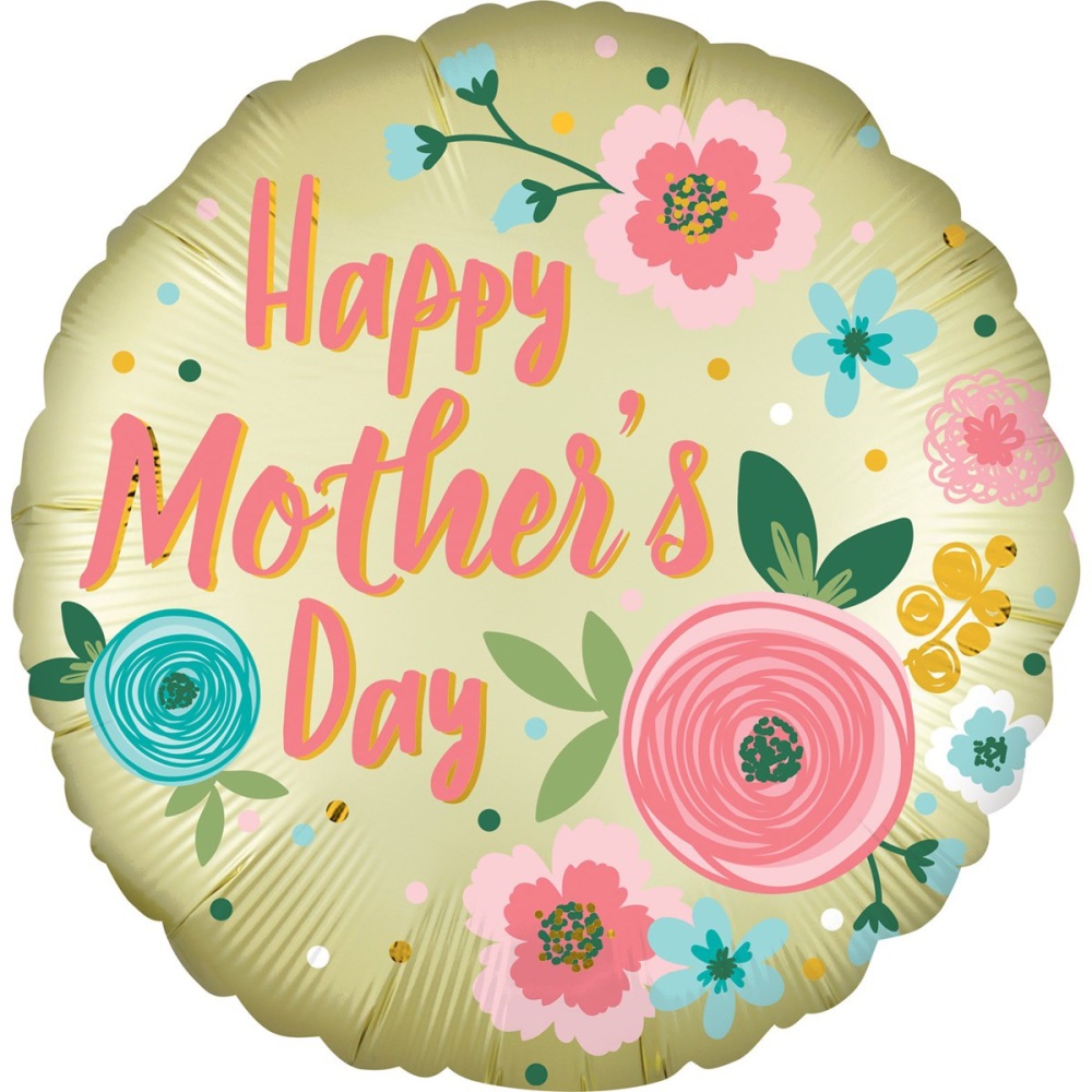 Mother's Day - Floral - Foil Balloon