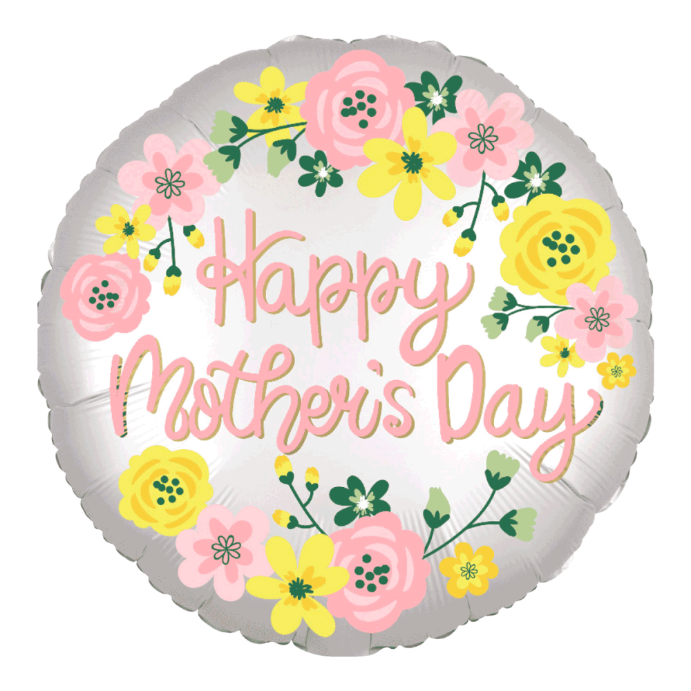 Mothers day balloon, floral mothers day balloon