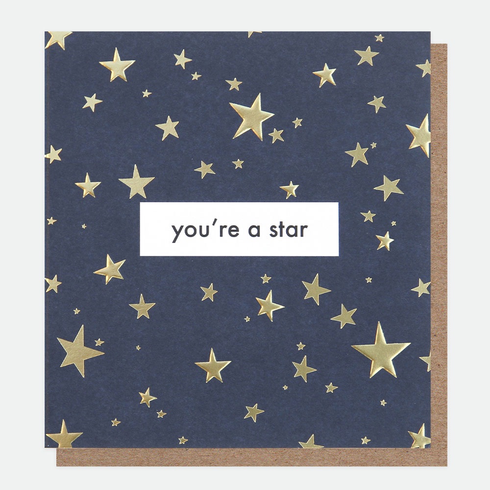 Your a Star Card, congratulations card, modern cards, caroline gardener car
