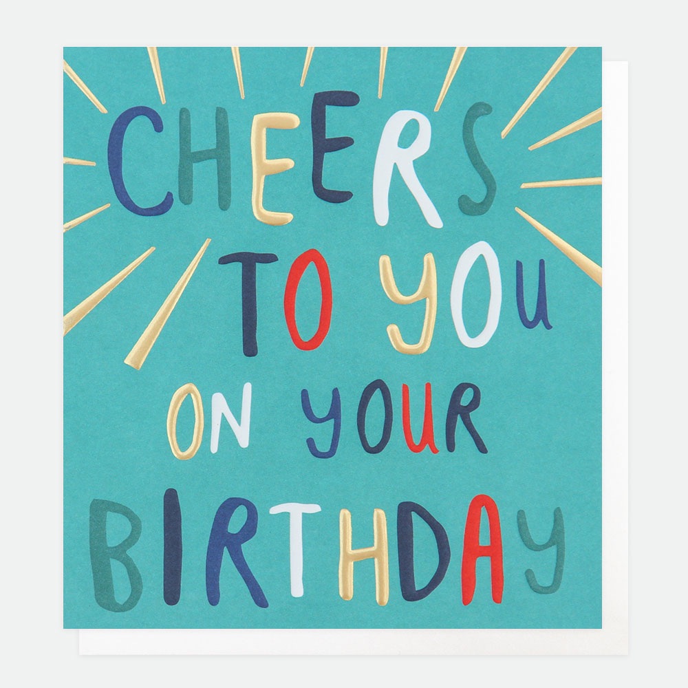 Cheers to you Birthday Card, Happy birthday card, birthday card, modern car