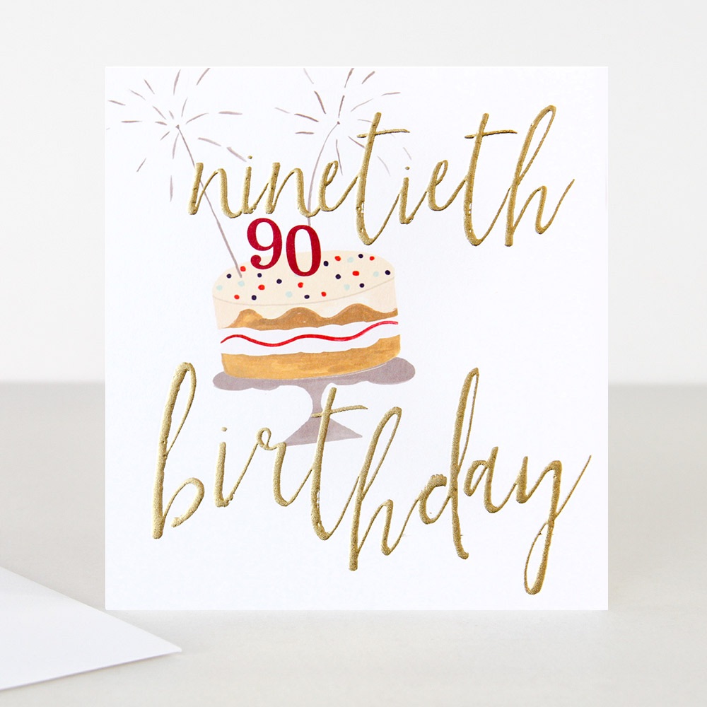 Happy 90th Birthday Card, 90th birthday card