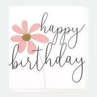 Happy Birthday Flower - Card