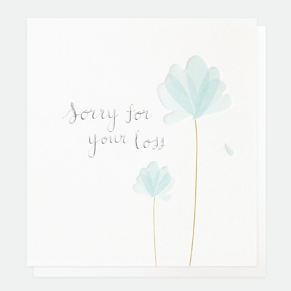 Sorry for your loss- Card, modern sympathy card