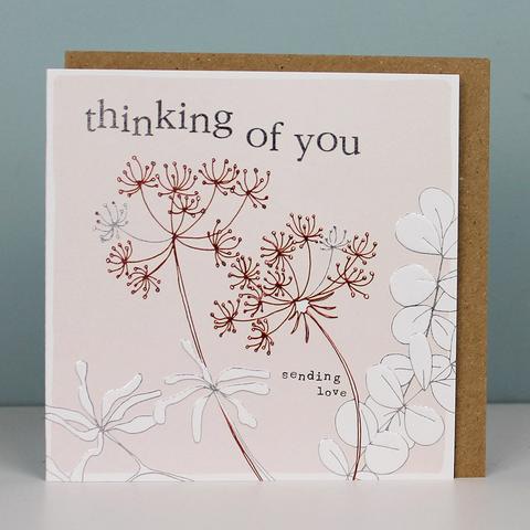 Thinking of you card, modern cards, molly mae cards