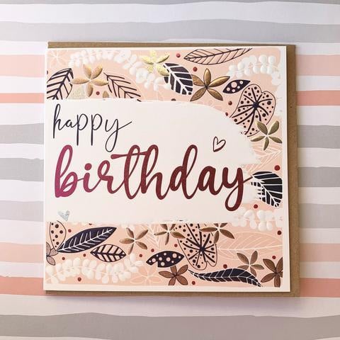 birthday card, happy birthday card, modern cards, molly mae cards