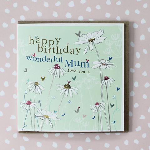 mum birthday card, birthday card, happy birthday card, modern cards, molly 