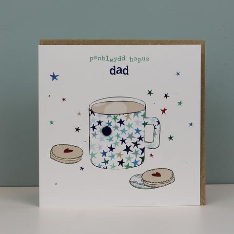 Penblwydd Hapus  Dad - Card