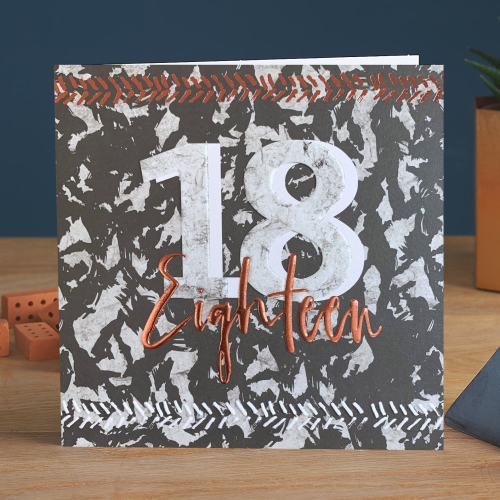 18th card, eighteen card, 18th birthday card