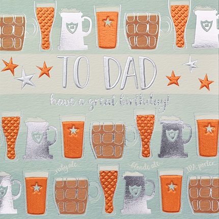 Dad Beer Birthday- Card